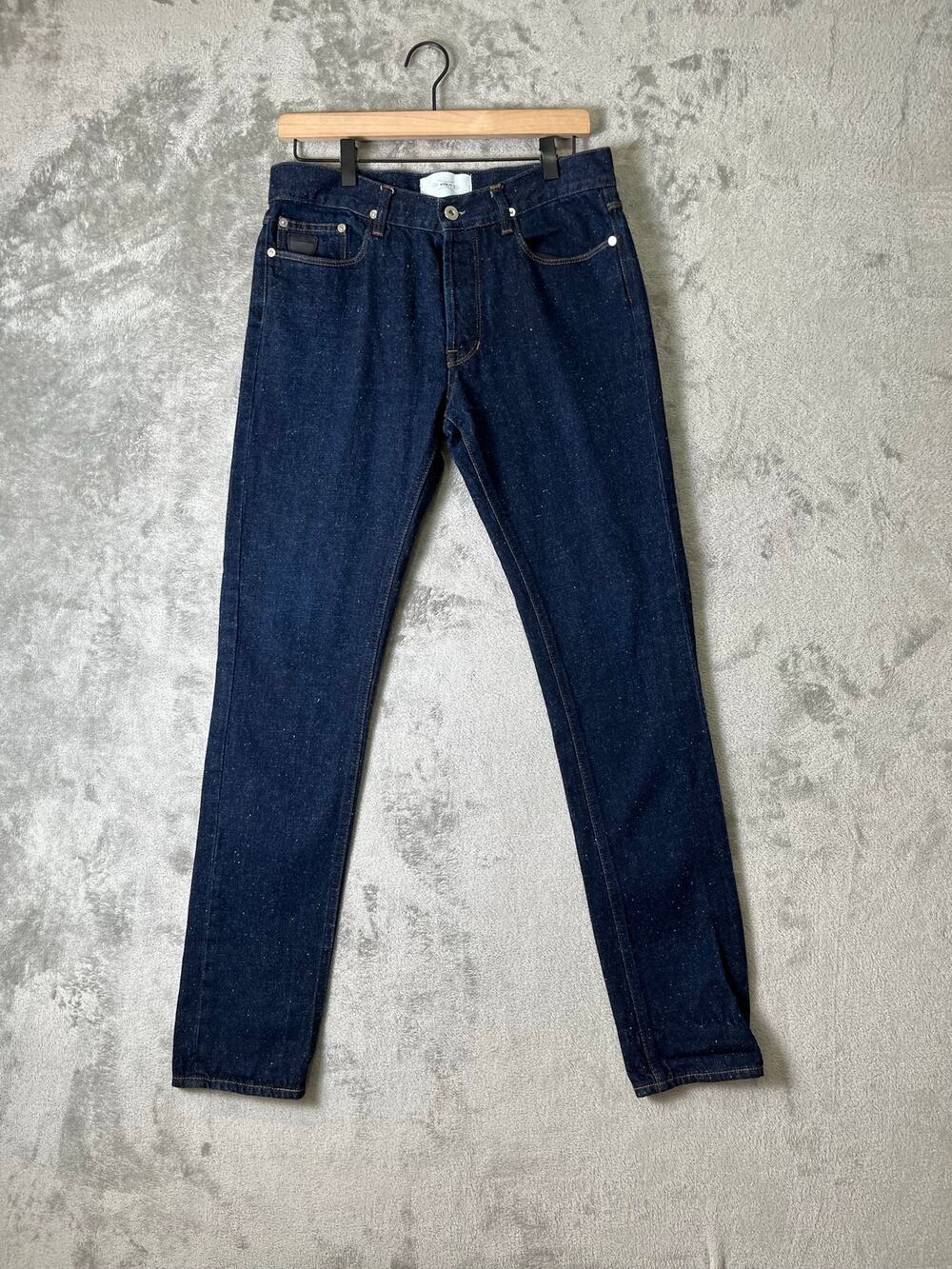 April77 Joey Skinny Raw Denim Jeans Dark Wash Stretch Rocker Indie W 32